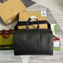 Gucci 406380 Tian GG Supreme duffle Black Leather