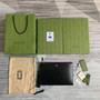 Gucci �?75317 GG Marmont leather pouch black leather silver