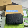 Gucci Jumbo GG toiletry case 766957 in black leather - Default Title - View 3