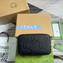 Gucci Jumbo GG toiletry case 766957 in black leather - Default Title - View 2