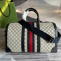 Gucci 724642 Savoy small duffle bag Beige and blue GG Supreme canvas - Default Title - View 2