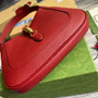 Gucci ‎636709 Jackie 1961 small natural grain bag Red natural grain leather - Default Title - View 6