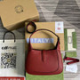 Gucci ‎636709 Jackie 1961 small natural grain bag Red natural grain leather - Default Title - View 3