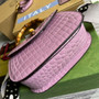 Gucci 675797 Bamboo1947 small top handle bag Crocodile Purple - Default Title - View 7