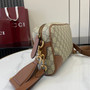 Gucci GG Emblem small crossbody bag, 821155 in brown fabric