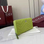 Gucci GG Marmont Leather Zip Wallet - Lemon Yellow 837758 - Default Title - View 2