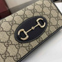 Gucci Horsebit 1955 wallet on chain, 621892 in black leather - Default Title - View 5