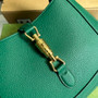Gucci �?36709 Jackie 1961 small natural grain bag green natural grain leather