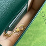 Gucci 696817 Diana mini bag with bamboo Green leather
