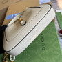 Gucci 699651 ‎Jackie 1961 mini shoulder bag White patent leather - W19cm x H13cm x D3cm / White - View 6