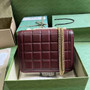 Gucci Deco small shoulder bag in Dark Red leather ‎740834 - Default Title - View 2