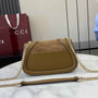 Gucci Blondie mini shoulder bag in brown suede ‎815711 - Default Title - View 3