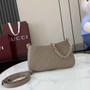 Gucci GG Emblem super mini bag 815278 in taupe leather