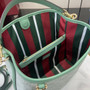 Gucci GG Emblem medium bucket bag ‎815103 in green fabric