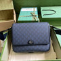 Gucci Ophidia medium messenger bag ‎761741 Blue black Supreme canvas - Default Title - View 1