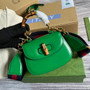 Gucci 686864 Bamboo 1947 mini top handle bag Green Leather - Default Title - View 1
