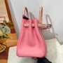 Hermès Birkin Bag Pink Crocodile Togo Gold Hardware H8634 - W25×H20×D13cm - View 6