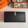 Hermes Jige Elan 29cm Wallet Clutch Swift Leather lizard Black - Default Title - View 3