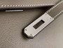 Hermès Kelly Cut Clutch 31cm Swift Leather Gray Silver - Default Title - View 7
