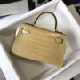 Hermes Kelly Mini II Bag 19 dark beige Crocodile Leather with Gold Hardware - Default Title - View 2