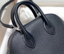 Hermes Bolide 1923 Mini Bag in Black Evercolor Calfskin Silver Hardware - Default Title - View 6