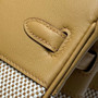 Hermès Birkin Bag 25cm Gold Hardware Apricot Swift Leather Canvas - Default Title - View 8