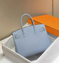 Hermès Birkin 30cm light blue Togo Gold Hardware - Default Title - View 2