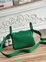Hermes Lindy Mini Bag Togo Leather Green Silver H68641 - Default Title - View 3