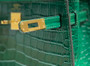Hermes Kelly Bag 20 Green Crocodile Leather Gold Hardware H7302 - Default Title - View 6