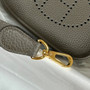 Hermes Evelyne III 17 Dark Gray Togo Leather Bag Gold H5606 - Default Title - View 5