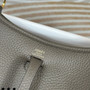 Hermes Evelyne III 17 Dark Gray Togo Leather Bag Gold H5606 - Default Title - View 3