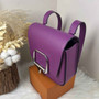 Hermès Della Cavalleria Mini Bag Purple Epsom Calfskin Silver Hardware - Default Title - View 2