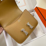Hermes Constance Bag Epsom Tan Leather Silver H2553 - Default Title - View 8