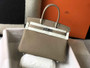 Hermès Birkin 30cm Gray Togo Silver Hardware - Default Title - View 3
