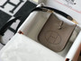 Hermes Evelyne III 18 Togo Leather Crossbody half Handmade Bag Gray Gold - Default Title - View 4