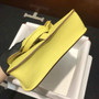 Hermes Mini Halzan 22 Bag Yellow Swift Leather H082139 - Default Title - View 5