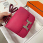 Hermes Constance Bag Plum Epsom Leather Silver H2517 - Default Title - View 2