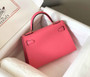 Hermes Kelly Mini II Bag 19 Gold Hardware with Epsom Pink - Default Title - View 2