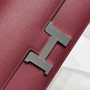 Hermes Constance Box Epsom Leather Wine Red Silver H082711 - Default Title - View 4