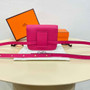 Hermes Constance Slim Wallet Plum Epsom Leather Gold H082072 - Default Title - View 3