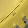 Hermes Constance Box Epsom Leather Lemon Yellow Silver H082762 - Default Title - View 6