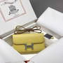 Hermes Constance Box Epsom Leather Lemon Yellow Silver H082762 - Default Title - View 2