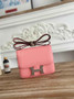 Hermes Constance Epsom Leather 19cm Silver Pink H082240 - Default Title - View 1