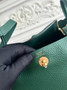 Hermes Lindy Mini Bag Dark Green Togo Leather Gold H68638 - Default Title - View 7