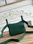 Hermes Lindy Mini Bag Dark Green Togo Leather Gold H68638 - Default Title - View 3