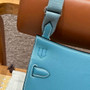 Hermes Jypsiere mini bag Blue Swift Leather Silver H25621 - Default Title - View 6
