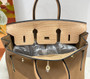 Hermès Birkin Bag Apricot Crocodile Togo Gold Hardware H8609 - W25×H20×D13cm - View 7