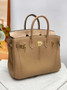 Hermès Birkin Bag Apricot Crocodile Togo Gold Hardware H8609 - W25×H20×D13cm - View 6