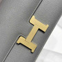 Hermes Constance Box Epsom Leather Dark Gray Gold H082696 - Default Title - View 4