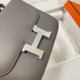 Hermes Constance Bag 19 Dark Gray Epsom Leather Silver H083906 - Default Title - View 4